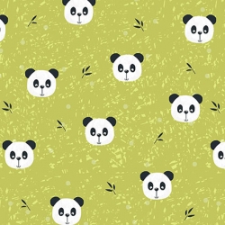 Panda & Leaves - Pretty Panda